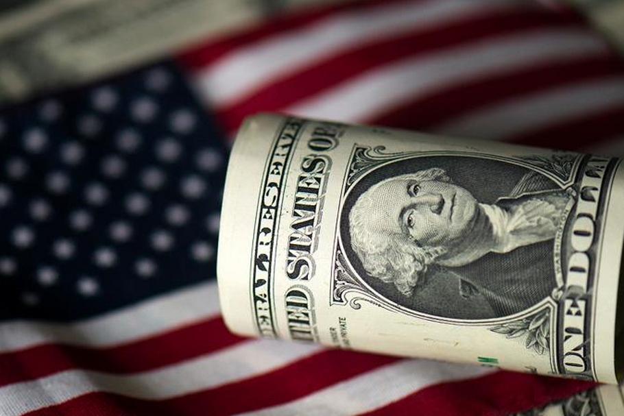 dolar flaga USA smuteczek