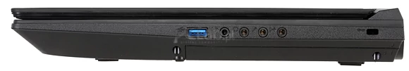 Prawa strona: USB 3.0, gniazda audio