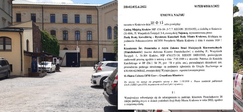 Kraków zapłaci zakonnikom 35,2 tys. zł za parking dla radnych