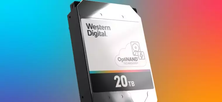 Western Digital wprowadza do oferty dysk 20 TB z technologią OptiNAND