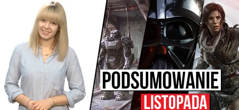 Podsumowanie listopada: sukces Fallouta 4, Wiedźmin na dużym ekranie i wsteczna kompatybilność Xboksa One