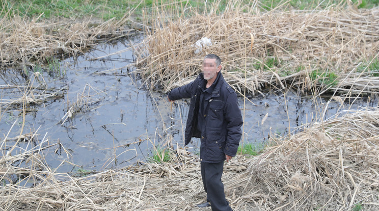 Leonetta apja megmutatta, hol találták meg a kislányt /Fotó: Varga Imre