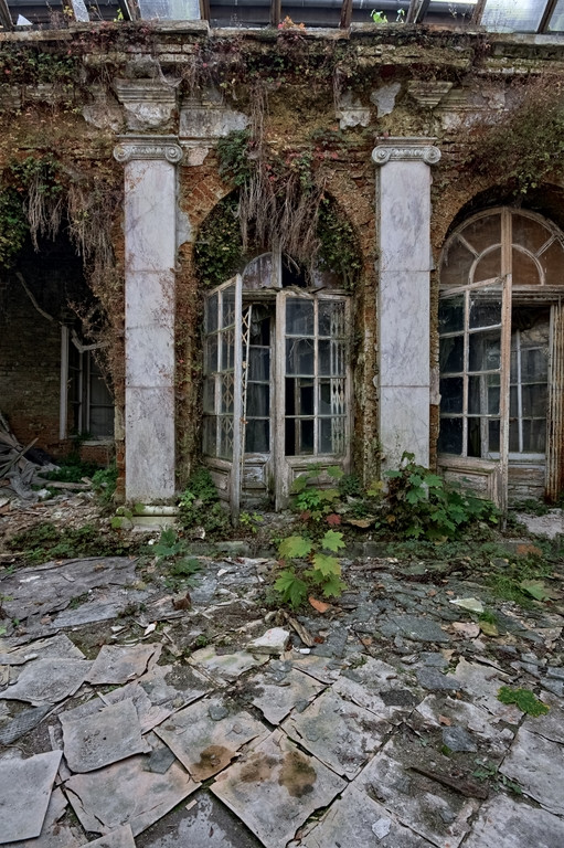 Opuszczony pałac w Bratoszewicach wg projektu Juliusza Nagórskigo