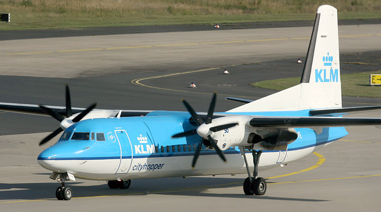 Egy Fokker a KLM flottájában 2011-ben /Fotó: AFP