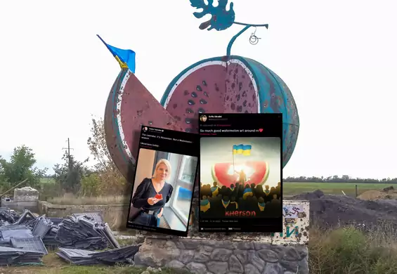 Ukraińcy świętują odbicie Chersonia arbuzami. To symbol, który doczekał się nawet pomnika