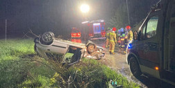 Tragiczny wypadek koło Pińczowa. Nie żyje 83-letni kierowca