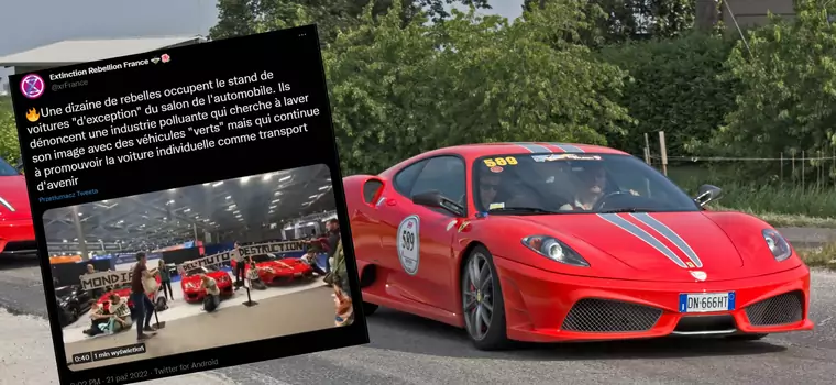 Przykleili się do Ferrari. To już kolejny taki incydent