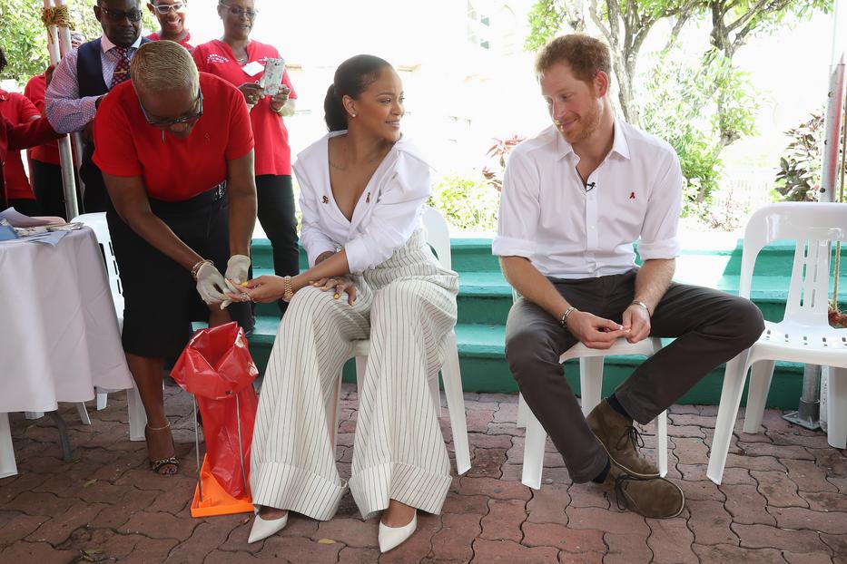 Rihanna és Harry herceg Barbadoson /Forrás:Northfoto
