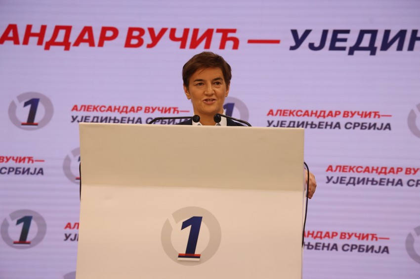 Ana Brnabić Izborni štab Srpske napredne stranke