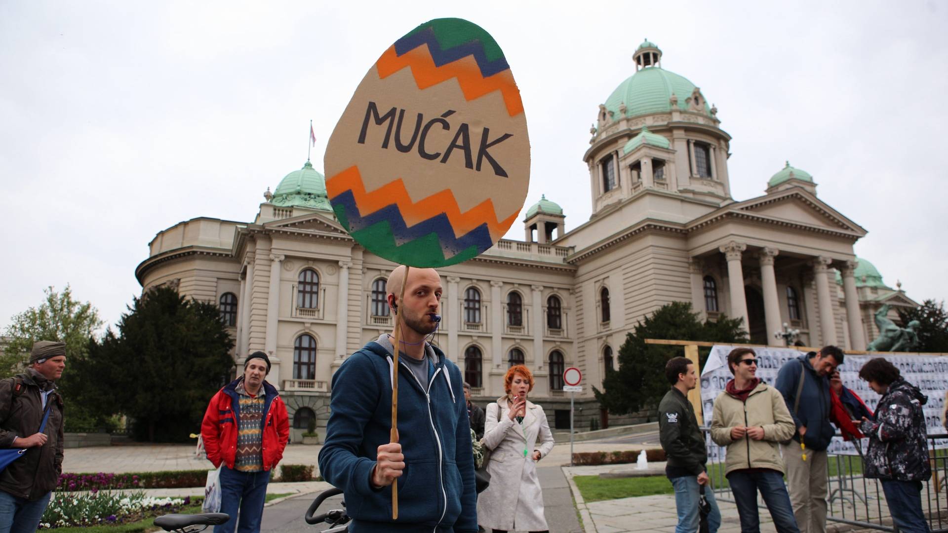 "Protest protiv diktature 14": Vaskrsni, Srbijo!