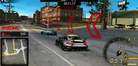 Screen z gry "Need for Speed: Undercover" (wersja na PSP)