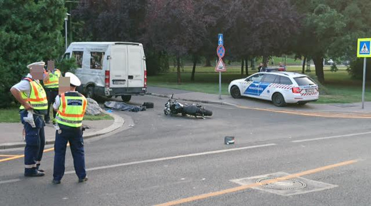 A baleset helyszíne / Fotó: Olvasó-riporter
