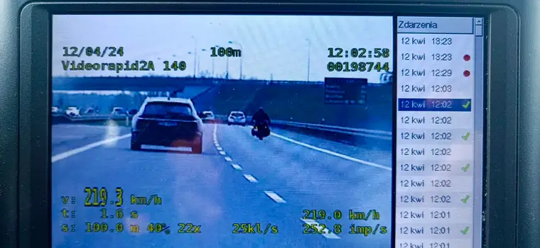 219 km/h na drodze ekspresowej. Efekt pięknej pogody zaczyna być widoczny