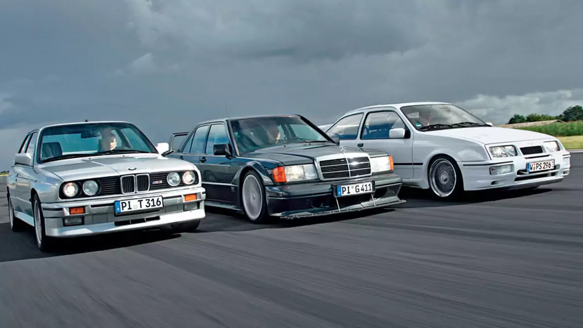 Sportowe limuzyny lat 80. - BMW M3 kontra Mercedes 190 E 2.5-16 Evo II i Ford Sierra Cosworth