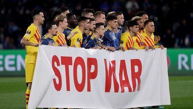 Protest piłkarzy Barcelony i Napoli. Opowiedzieli się przeciwko wojnie