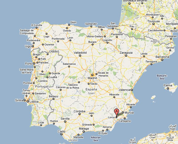 Trzęsienie ziemi w Hiszpanii. Fot. google maps