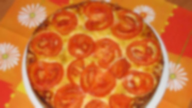 Quiche pomidorowo - pieczarkowe
