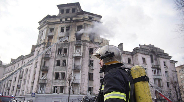 Nagy erőkkel bombázták Kijevet / Fotó: GettyImages