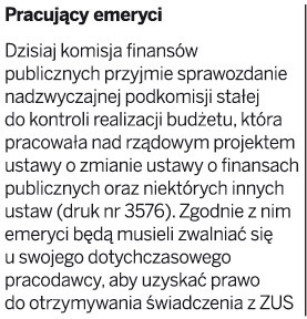 Pracujący emeryci