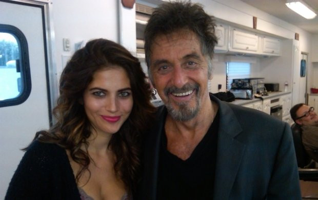 Weronika Rosati z Alem Pacino