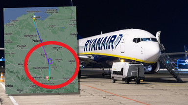Nieplanowane lądowanie Ryanaira w Balicach