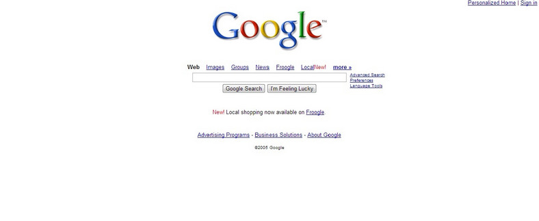 Google 2005