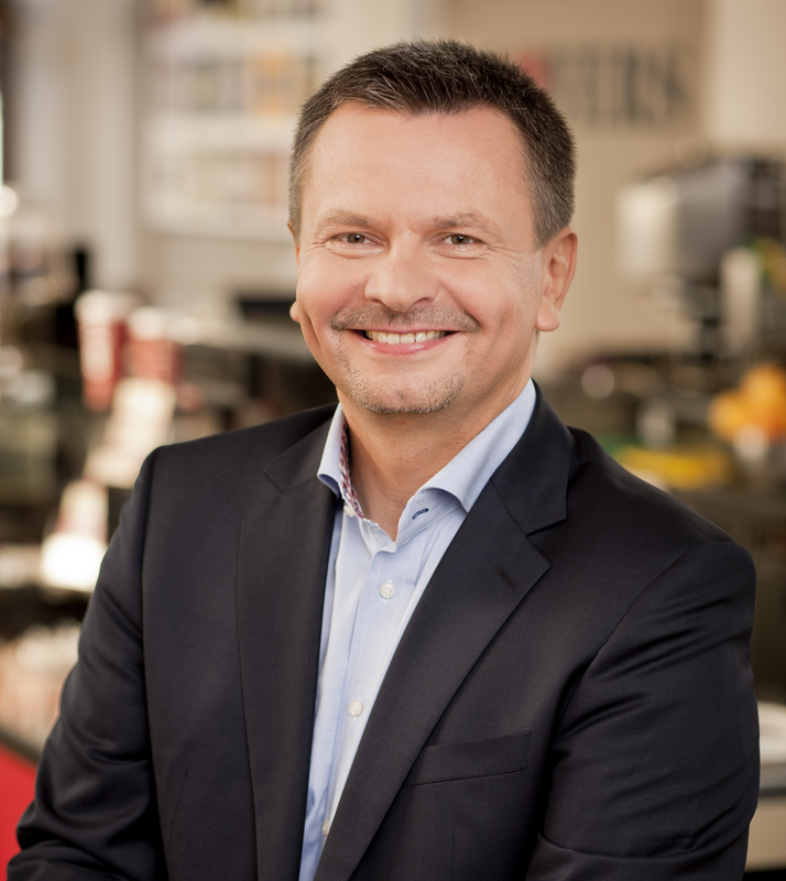   Andrzej Jackiewicz is responsible for managing the Costa Coffee network in 13 countries 