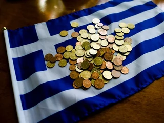 euro grecja flaga