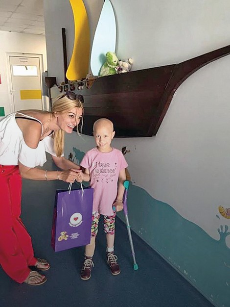 I Vesna Kiting iz Udruženja "Uvek sa decom" takođe je obišla malu Mariju