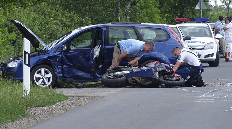 A balesetnek halálos áldozata volt /Fotó: MTI Donka Ferenc