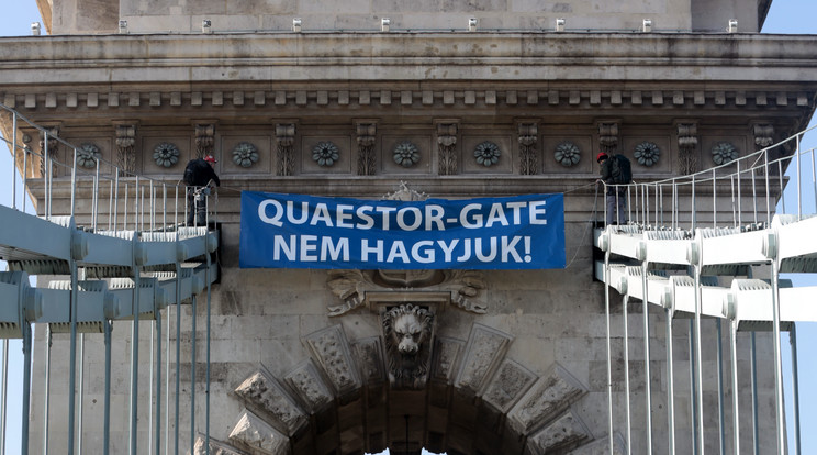 Quaestor tüntetés /Fotó: Gy Balázs Béla