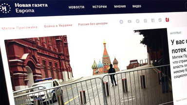 Partner Onetu, serwis Nowa Gazieta, zakazany w Rosji