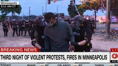 Reporter CNN zatrzymany przez policję podczas relacji z protestu