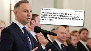 "Cywilizacja śmierci" i "podeptanie ludzkiej godności". Media ojca Rydzyka o decyzji prezydenta