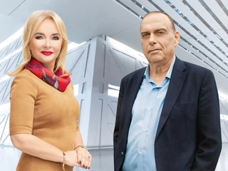 Beata Mońka, Business Partner BPS, RASP i  Avram Grant, izraelski trener piłkarski