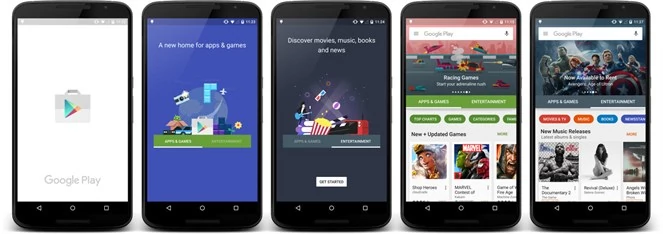 Nowy Sklep Play na urządzeniach z Androidem