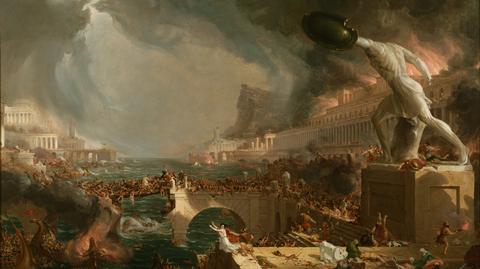 Thomas Cole, obraz &quot;Dzieje Imperium: Zniszczenie&quot;