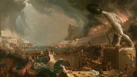 Thomas Cole, obraz &quot;Dzieje Imperium: Zniszczenie&quot;