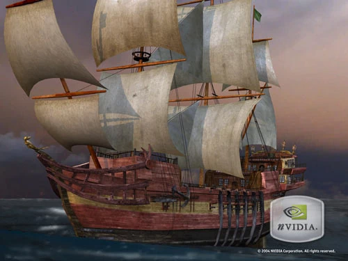 Zrzut ekranu z dema Clear Sailing dla GeForce 6800