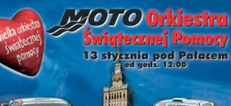 Moto Orkiestra Świątecznej Pomocy pod Pałacem Kultury