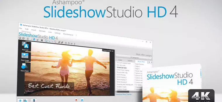 Ashampoo Slideshow Studio HD 4 - program do tworzenia pokazów slajdów z dużą liczbą efektów do pobrania!