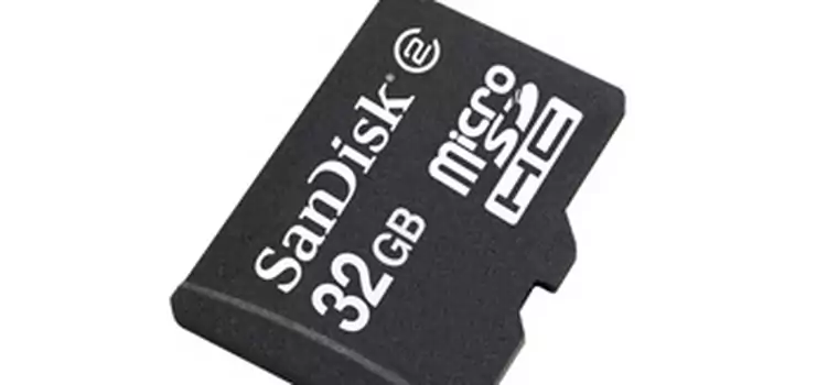 Sandisk wprowadza do sprzedaży kartę microSDHC 32GB