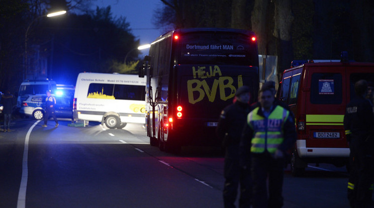 2017 áprilisában, egy BL-meccs előtt robbantottak a dortmundi csapatbusz mellett /Fotó: AFP