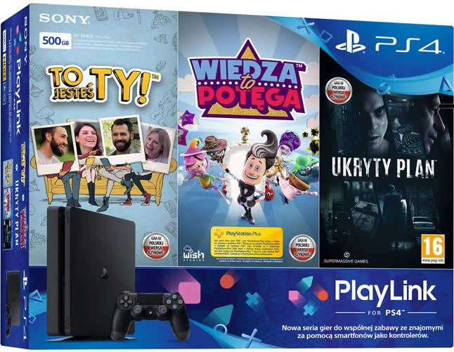 Konsola PlayStation 4 Slim i trzy gry PlayLink dodawane w ramach przedsprzedaży