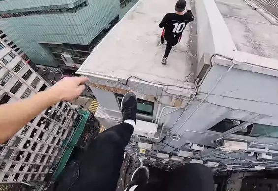 Ochroniarz dzwoni na policję, oni zaczynają uciekać. Tak się robi parkour w Hong Kongu