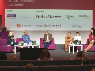 Kwoty i przywództwo kobiet w biznesie: I. Konopacka, K. Turkiewicz, E. Rumińska-Zimny, H. Bochniarz, K. Zabratańska, A. Żabska 