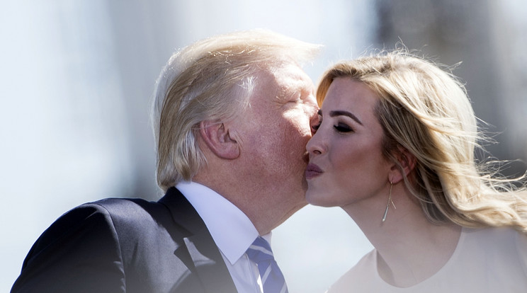 Ivanka Trump és Donald Trump/Fotó:AFP