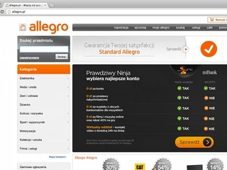 Allegro screen home page