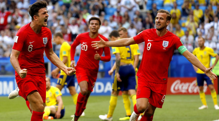 Az angol csapat a Svédeket ütötte ki a negyeddöntőben /Fotó: MTI/ EPA/ Szergej Ilnyickij