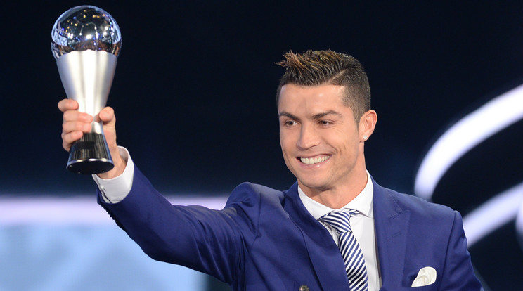Cristiano Ronaldo újabb díjat zsebelt be /Fotó: AFP